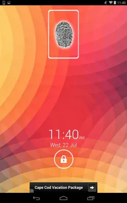 Fingerprint Screen Lock -SMART android App screenshot 0